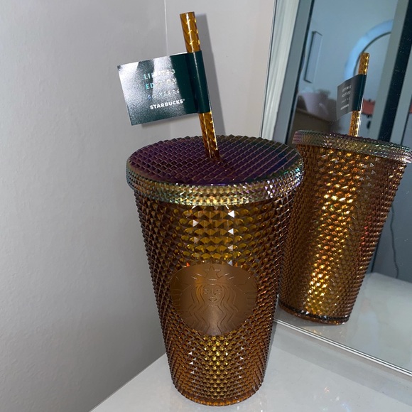 Gold Starbucks Cup - Picture 2 of 2